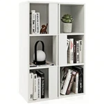 Costway 2PCS 3-TIER Wood Storage Bookshelf. Fixed Price $83.99.