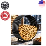 400 Lbs Capacity Galvanized Steel Firewood Rack With Cover - Modern Design. Fixed Price $86.99.